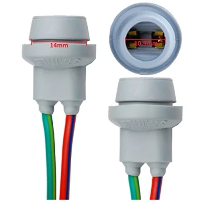 Abbildung von L&amp;P B578 2x T10 W5W Gummi Fassung Lampen Gummifassung Lampenfassung Glassockel für W2,1X9,5D Glühlampen Glühbirnen