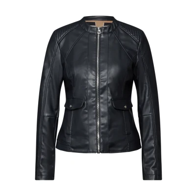Abbildung von Street One Kunstlederjacke, Damen, Größe: 36, Blau