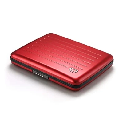 Abbildung von OGON Aluminium Geldbörse Smart Case V2 Large Fach für Münzen und Banknoten RFID Schutz Kartenhalter Kapazität 10 Karten