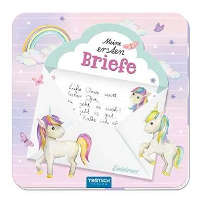 Abbildung von Trötsch Meine ersten Briefe Briefpapierbuch Einhorn: Kinder Geschenke Briefpapier Geschenkidee Einhorn