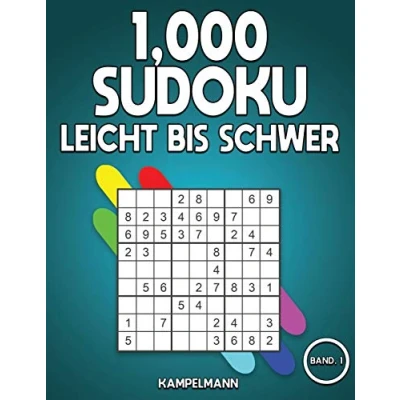 Abbildung von 1,000 Sudoku Leicht bis Schwer: Das große Buch mit Sudokus für Erwachsene Lösungen (Band 1)