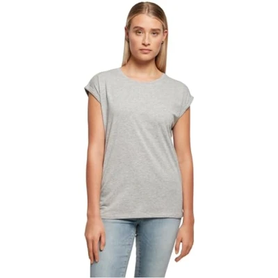 Abbildung von Build Your Brand Damen Ladies Extended Shoulder Tee T Shirt, Ocean Blue, M EU
