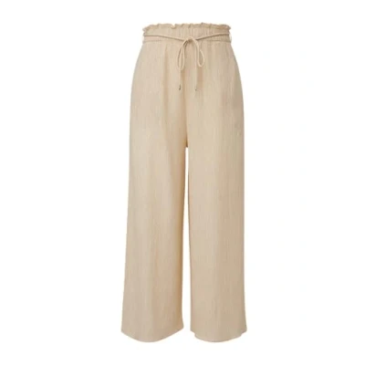 Abbildung von s.Oliver Black Label Loose MIT Crinklestruktur Stoffhose, Damen, Größe: 36, Beige