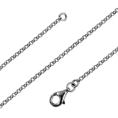 Abbildung von Avesano Erbskette 925 Silber Damen (Breite 1,7 mm) Halskette Silberkette ohne Anhänger (Länge 45 cm) 101011 045