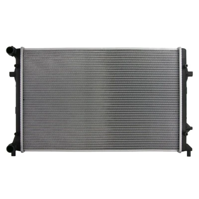Abbildung von NRF 59211 Kühler, Motorkühlung Aluminium 650 428 26 Kühlrippen gelötet VOLKSWAGEN: Golf 5, Passat B6 Variant, Saloon, AUDI: A3 Sportback