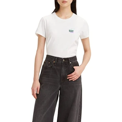 Abbildung von Levi&#039;s Damen The Perfect Tee T Shirt,Mini Batwing Bright White,XS