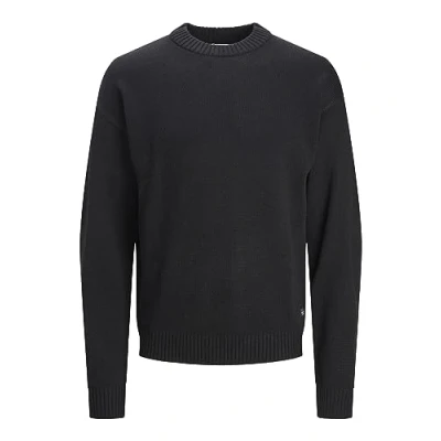 Abbildung von Jack &amp; Jones CREW NECK SN Strickpullover, Herren, Größe: Small, Black