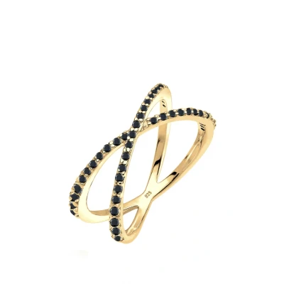 Abbildung von Elli Cross Basic Ring bicoloured, Damen, Größe: 54, Bi coloured