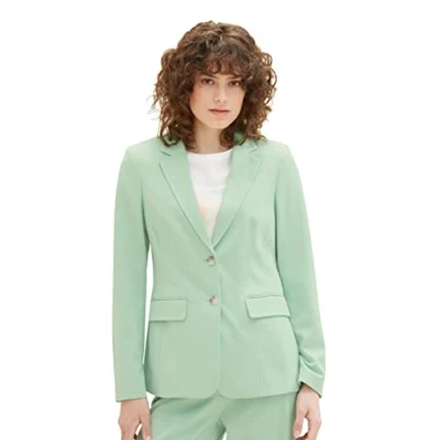 Abbildung von TOM Tailor Farbiger Blazer, Damen, Größe: 38, Okra green