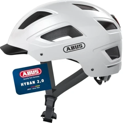Abbildung von ABUS HYBAN 2.0 Fahrradhelm, Weiß (Polar White), XL