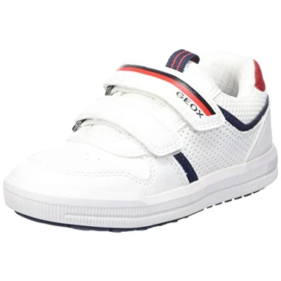 Abbildung von Geox J Arzach Boy Sneaker, White/Navy, 28 EU
