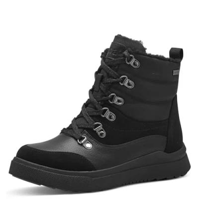 Abbildung von Jana Damen Winterstiefeletten zum Schnüren Wasserabweisend Vegan, Schwarz (Black), 40 EU