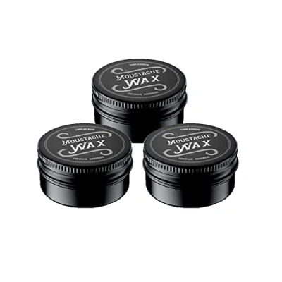 Abbildung von Charlemagne Moustache Wax 3er Set Schnurrbart Wachs Bart Bartwichse Natürliche Inhaltsstoffe &amp; echtes Bienenwachs Styling Bartwachs starker Halt Bartgel