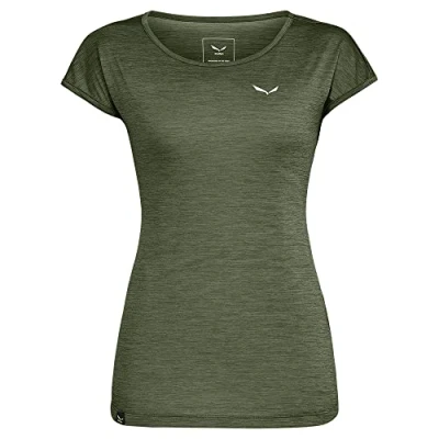 Abbildung von Salewa PUEZ melange DRY TEE Sport Tshirt, Damen, Größe: 34, Dark olive
