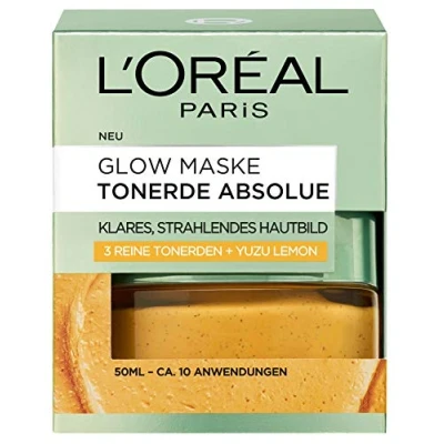 Abbildung von L&#039;Oréal Paris Tonerde Absolue Glow Maske für ein klares, strahlendes Hautbild, 50 ml