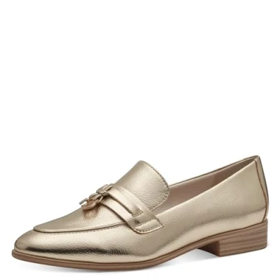 Abbildung von Marco Tozzi Slipper, Damen, Größe: 40, Platinum Hochwertiges lederimitat
