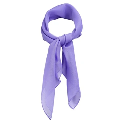 Abbildung von TigerTie Feines Damen Chiffon Nickituch in flieder einfarbig Uni Größe 58 cm x Tuch Halstuch Schal