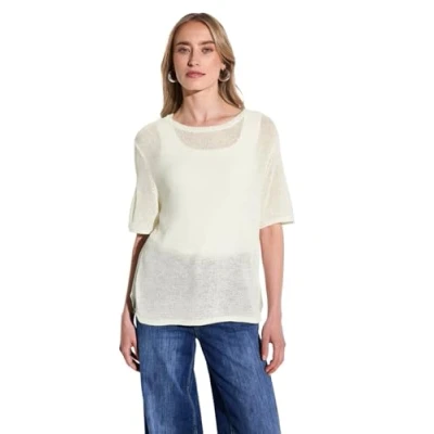 Abbildung von Street One Tshirt basic, Damen, Größe: 40, Off white