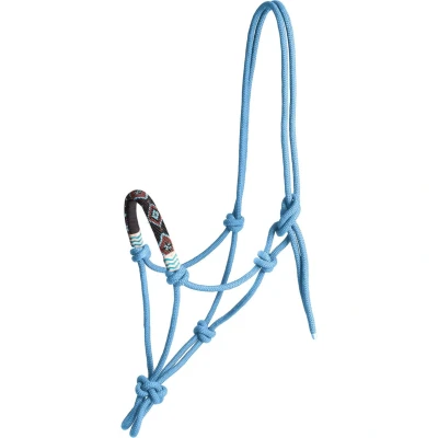 Abbildung von Waldhausen Knotenhalfter Pearls Azurblau Vollblut