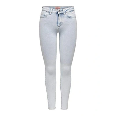 Abbildung von ONLY Onlblush LIFE MID RAW Jeans Skinny Fit Light blue, Damen, Größe: XSx32, blue