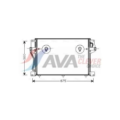 Abbildung von PRASCO VO5077 Klimakondensator 13,1 9,8 Aluminium 705 VOLVO: S70, 850 Estate, Saloon