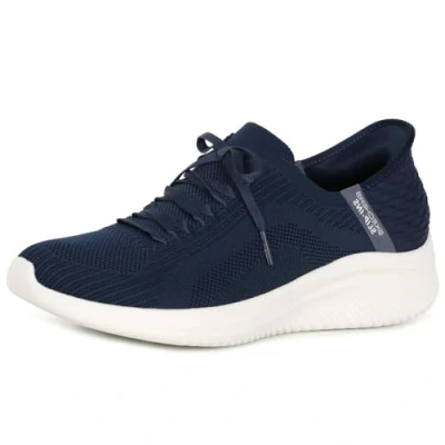 Abbildung von Skechers Damen Sneakers,Sports Shoes, Navy Knit Mint Trim, 38.5 EU