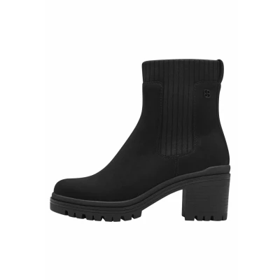 Abbildung von s.Oliver Damen Chelsea Boots mit Blockabsatz Vegan, Schwarz (Black), 40 EU