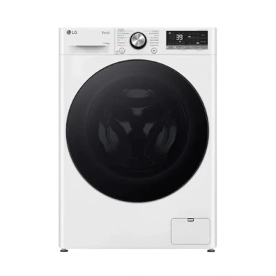 Abbildung von LG W4WR70E6Y, Klasse A/D, Waschtrockner 11 6 kg, 1360 U/min, AI Direct Drive, Wärmepumpen Waschtrockner, AquaLock, Steam Funktion, 60 x 62 85 cm ꟷ Weiß
