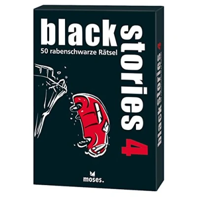 Abbildung von moses. black stories 4 50 rabenschwarze Rätsel Das Krimi Kartenspiel