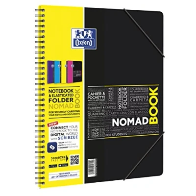 Abbildung von OXFORD 400037403 Nomadbook Studium Digitaler Collegeblock A4 liniert 80 Blatt Zufallsfarbe, kein Farbwunsch möglich