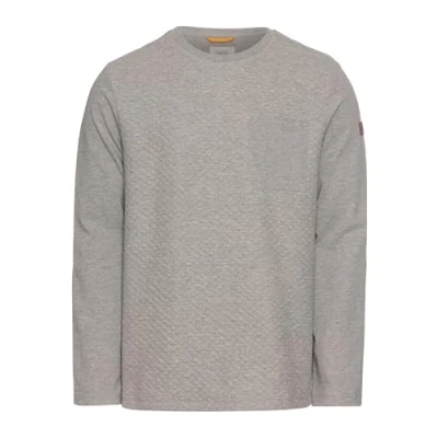 Abbildung von camel active MIT Brusttasche Strickpullover, Herren, Größe: Large, Stone grey