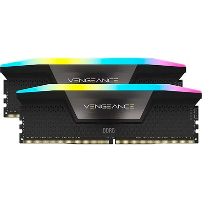 Abbildung von Corsair VENGEANCE RGB DDR5 RAM 32GB (2x16GB) 6000MHz CL30 Intel XMP iCUE Kompatibel Computer Speicher Schwarz (CMH32GX5M2B6000C30)