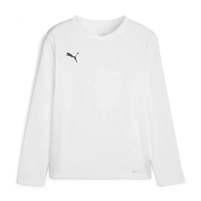 Abbildung von Puma Teamgoal JR Unisex Langarmshirt für Kinder, Größe: 116, White/black/feather gray