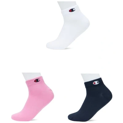 Abbildung von Champion Unisex Core 3pp Quarter socken, Rosa (Fucsia), 43 46