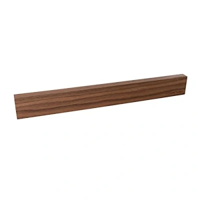 Abbildung von SOSmart24 SCHNITTKUNST 40 cm Magnet Messerleiste aus hochwertigem Walnuss Holz ohne Bohren Extra starke Neodym Magnete Exklusive Messer Magnetleiste Messerblock magnetisch Messerhalter
