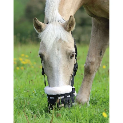Abbildung von Shires Graasmasker DELUXE Comfort Schwarz Warmblut