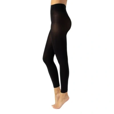 Abbildung von CALZITALY Blickdichte Leggings, Leggings aus Mikrofaser, Strumpfhose ohne Füße 80 DEN S, M, L, XL, XXL, 3XL, 4XL Made in Italy (4XL, Nero)