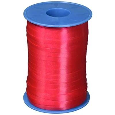 Abbildung von C.E. PATTBERG Geschenkband himbeere rosa, 500 Meter Ringelband 5 mm zum Basteln, Dekorieren &amp; Verpacken von Geschenken zu jedem Anlass