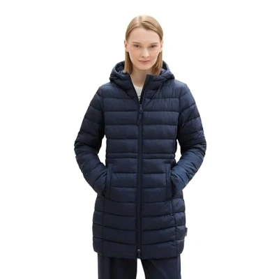 Abbildung von TOM Tailor Denim MIT Kapuze Wintermantel, Damen, Größe: XS, Sky captain blue