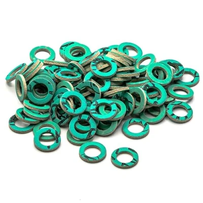 Abbildung von KINETICS LINE Fiber Flachdichtung 3/8 Zoll Reduziert (13.5 x 8.5 2 mm) 100 Stück Sanitär, Heizung, Klima, Lüftung, Rohrleitungs und Garten (bis zu 180C)