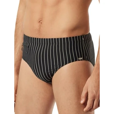 Abbildung von Schiesser Herren Slip Komfort Badehose, schwarz, 6