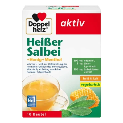 Abbildung von Doppelherz Heisser Salbei+honig+menthol Granulat