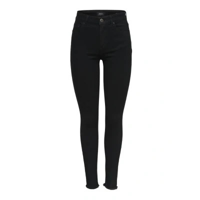 Abbildung von ONLY Onlblush MID RAW Jeans Skinny Fit, Damen, Größe: 42x30, Black denim