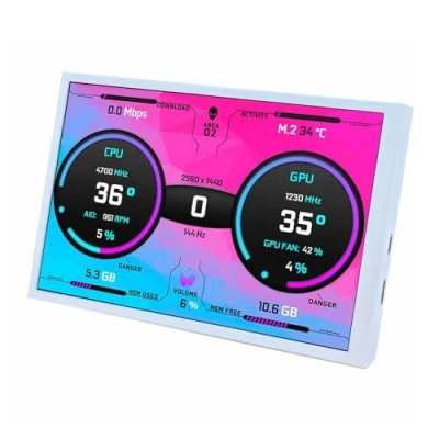 Abbildung von VSDISPLAY 8 Zoll 1280 x 800 Mini HDMI IPS LCD Monitor für AIDA64 DIY CPU GPU Temperatur Computerbildschirm