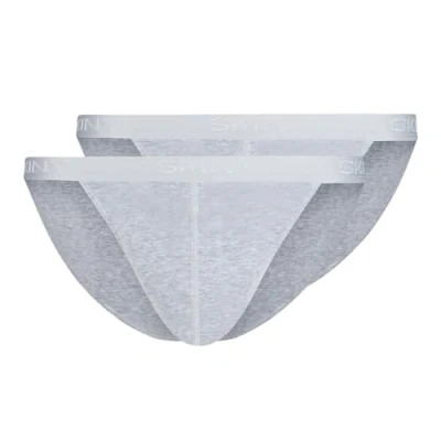 Abbildung von Skiny 2ER PACK Retro Slip, Herren, Größe: Small, Grau