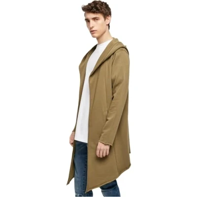 Abbildung von Urban Classics LONG Hooded OPEN EDGE Cardigan Strickjacke, Herren, Größe: XL, Tiniolive