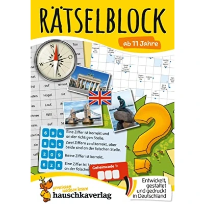 Abbildung von Rätselblock ab 11 Jahre: Bunter Rätselspaß für Kinder Logicals, Kreuzworträtsel, Sudoku, Konzentrationstraining und logisches Denken fördern (Rätselbücher, Band 641)