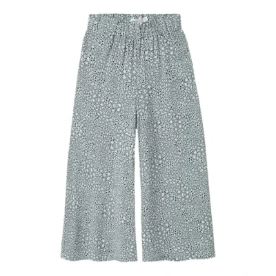 Abbildung von Name it WIDE FIT Stoffhose für Kinder, Größe: 128, Aqua gray