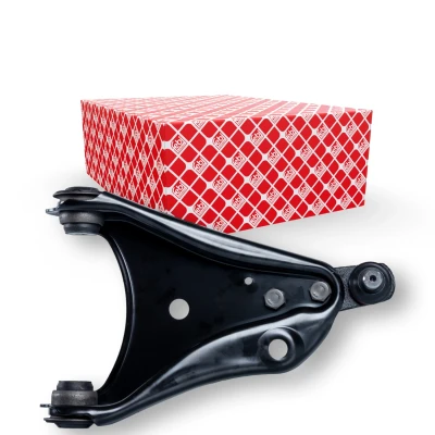 Abbildung von FEBI BILSTEIN 108867 Querlenker mit Lager Vorderachse rechts Stahlblech RENAULT: Kangoo I Express, TWINGO 2