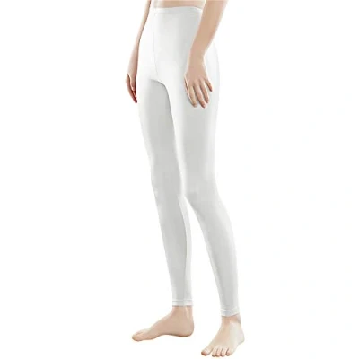 Abbildung von Libella Damen Lange Leggings bunt mit Hohe Taille Slim Fit Fitnesshose Sport aus Baumwolle 4108 Weiß S
